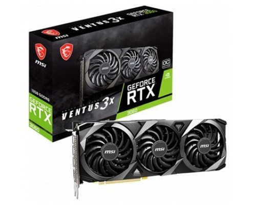 MSI GeForce RTX 3060 VENTUS 3X 12G OC NVIDIA 12 GB GDDR6 (Espera 4 dias)